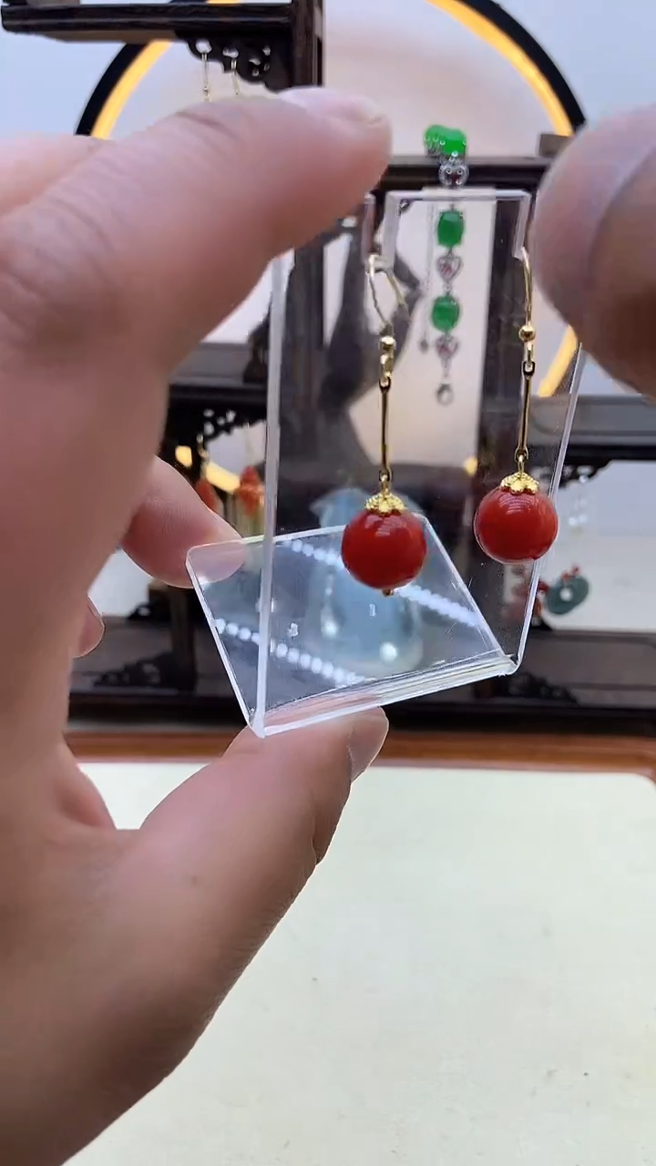 【闪购商品】翡翠耳饰14K金镶嵌108号