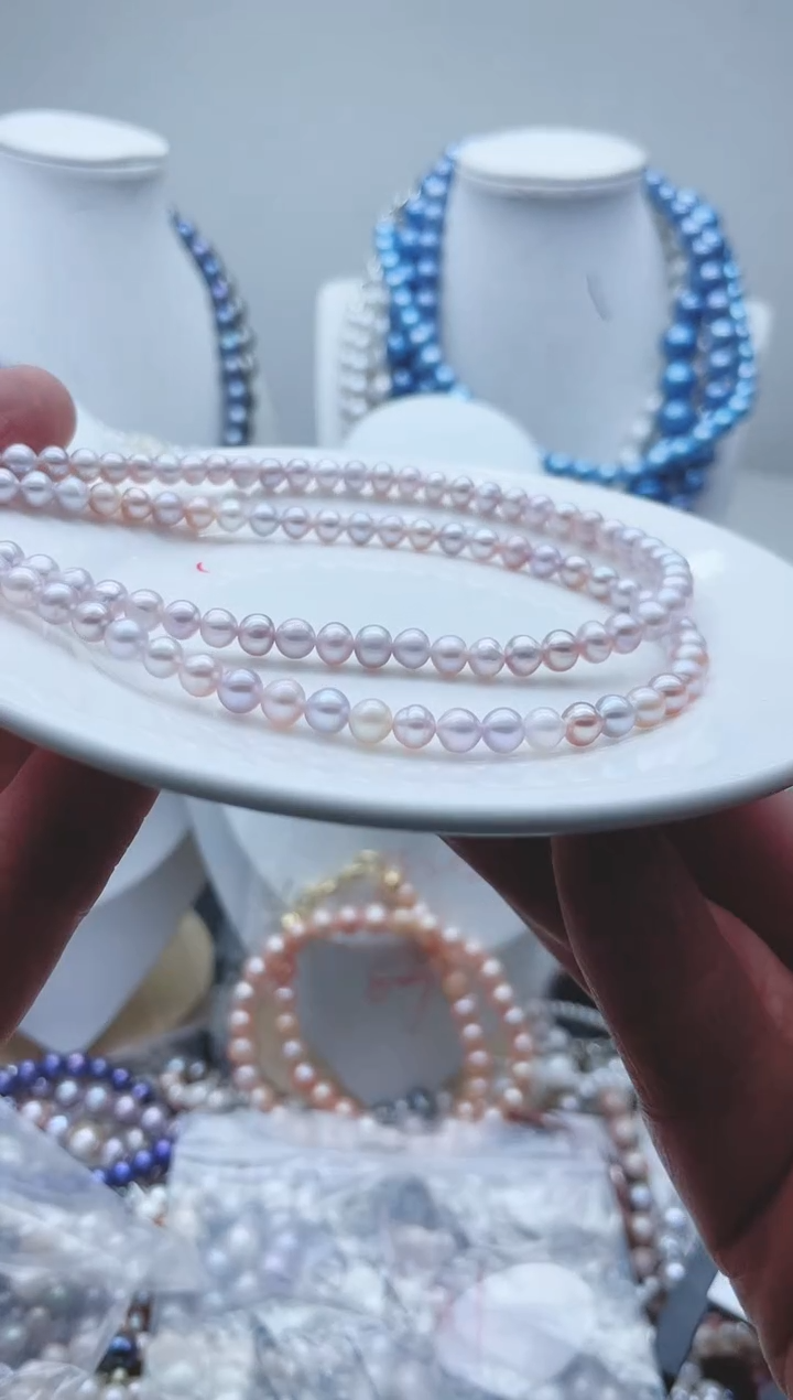 【闪购商品】淡水珍珠颈饰钛钢1