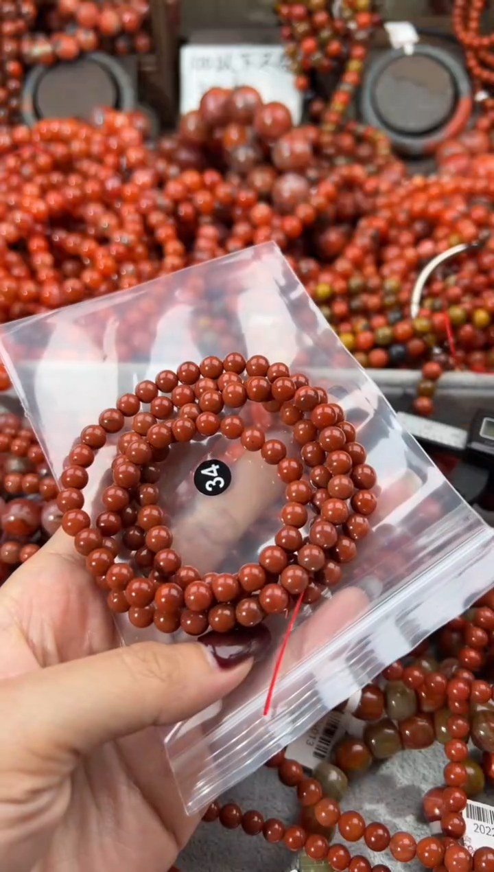 未镶嵌手串南红玛瑙6+