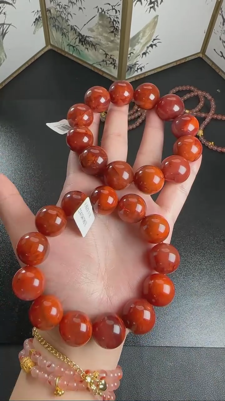 【闪购商品】南红玛瑙手串未镶嵌WY0114102多样性发一