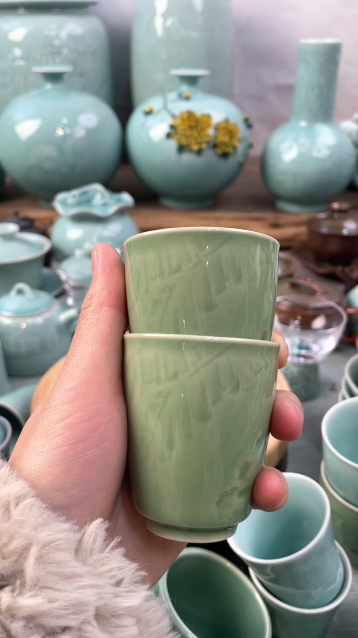 【闪购商品】2个 特价 微瑕 慧仙青瓷