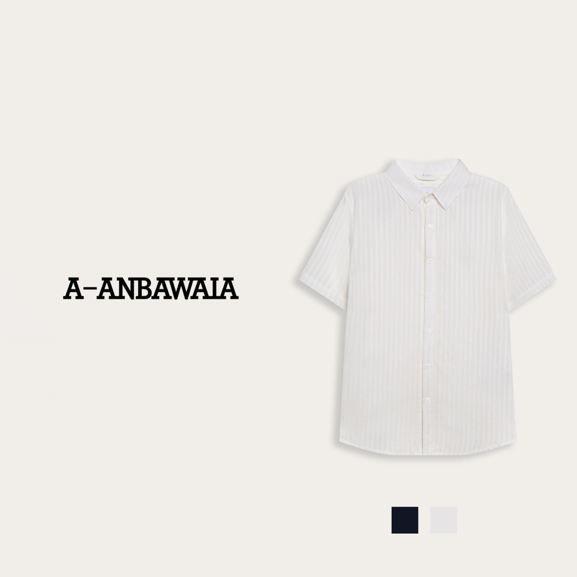 【C36036】短袖衬衫2025年夏季薄款刺绣休闲衬衣