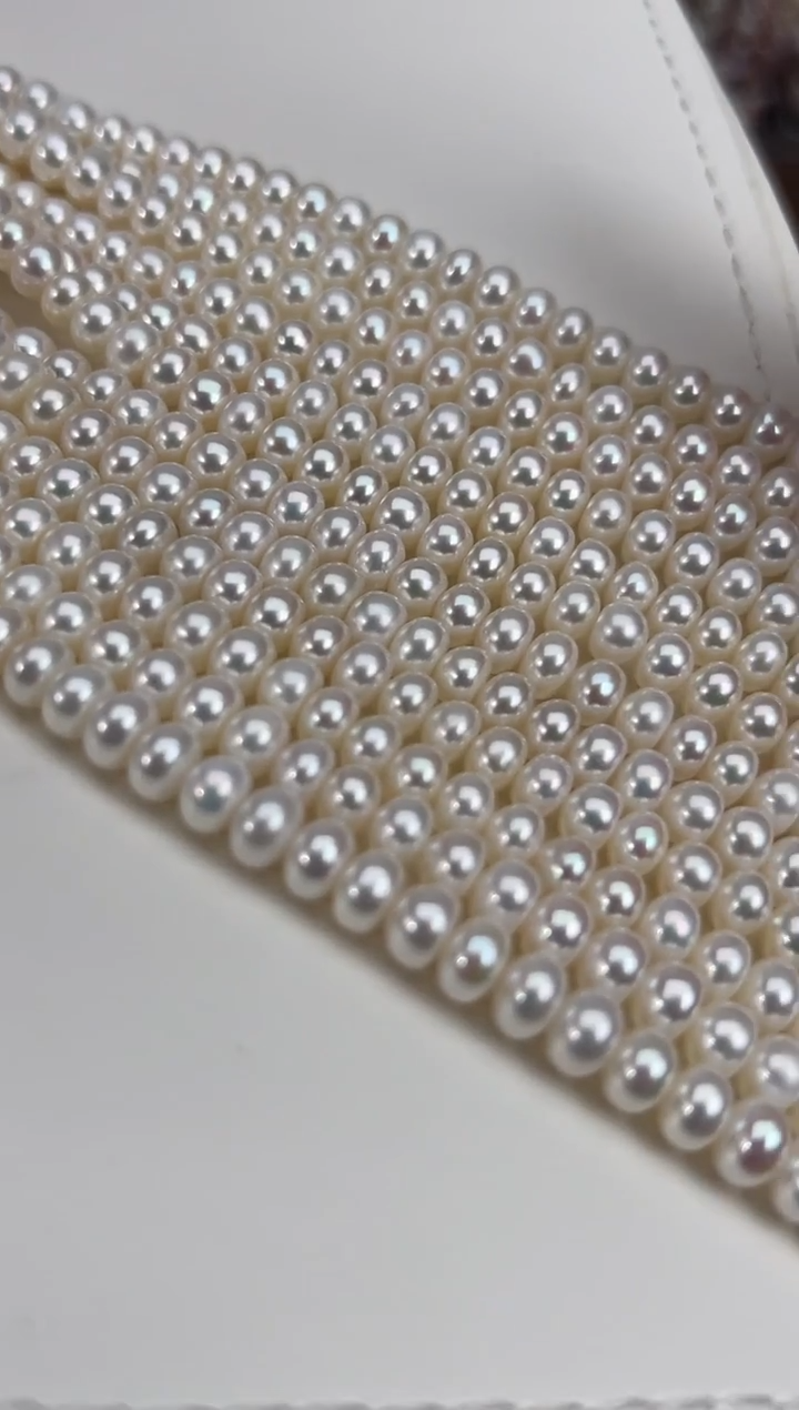 未镶嵌26淡水珍珠无核*强光珍珠项链6mm左右（多样性发一）