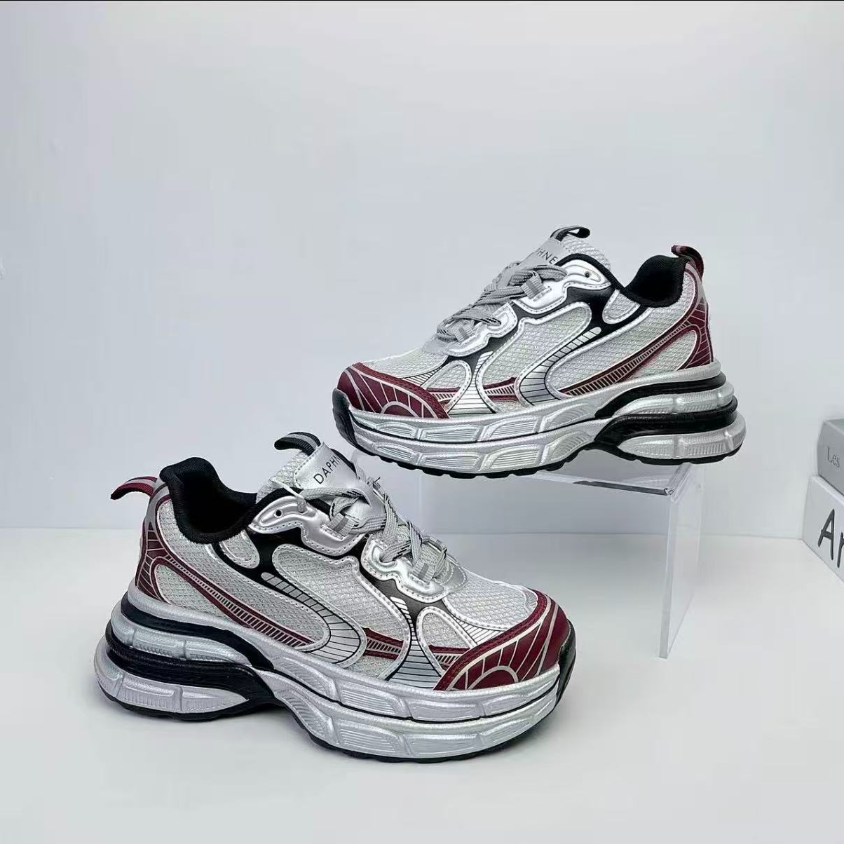 春秋新款双网35-40厚底成人老爹女鞋112107   （08）