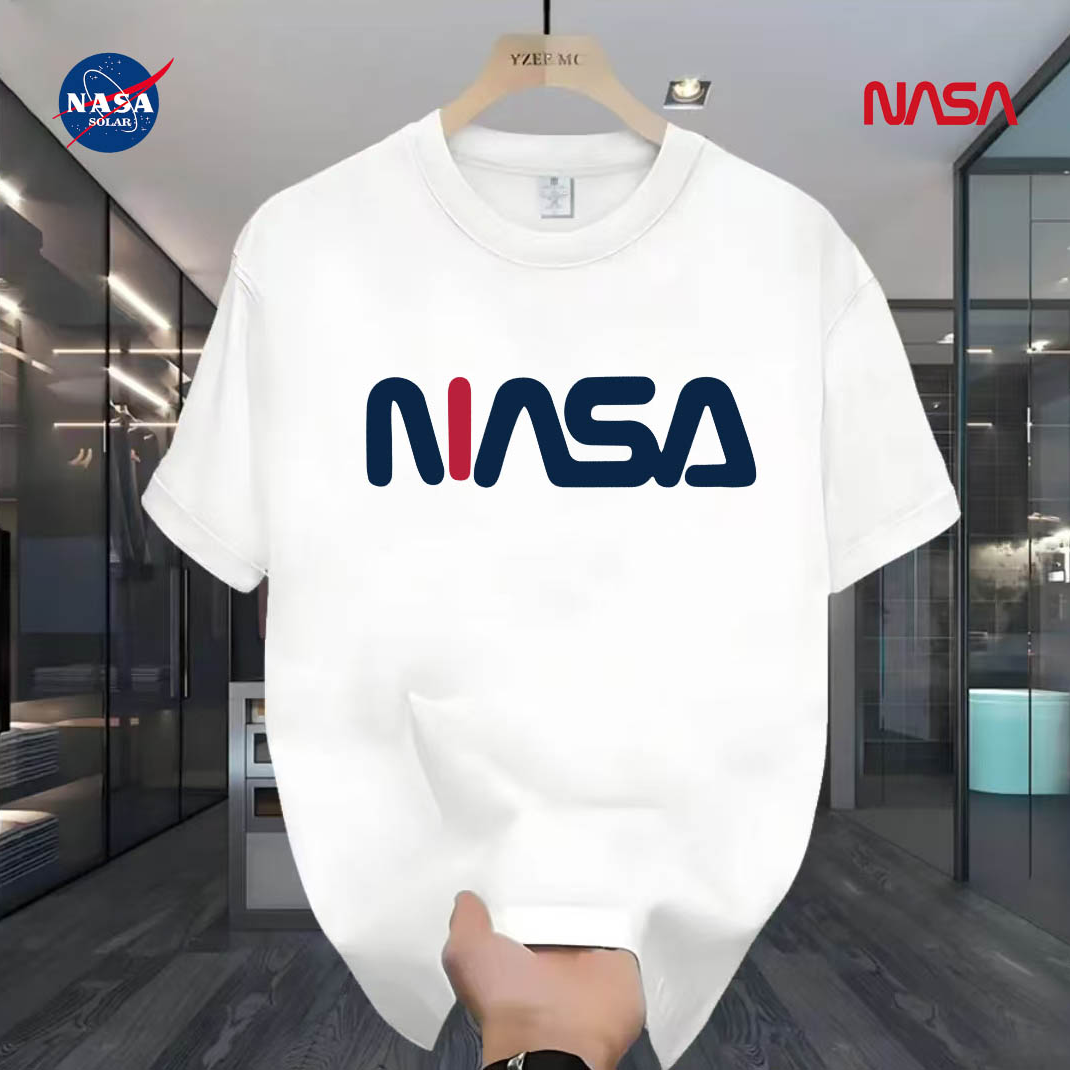 NASA联名纯棉夏季圆领短袖T恤微宽松时尚男女同款休闲百搭07
