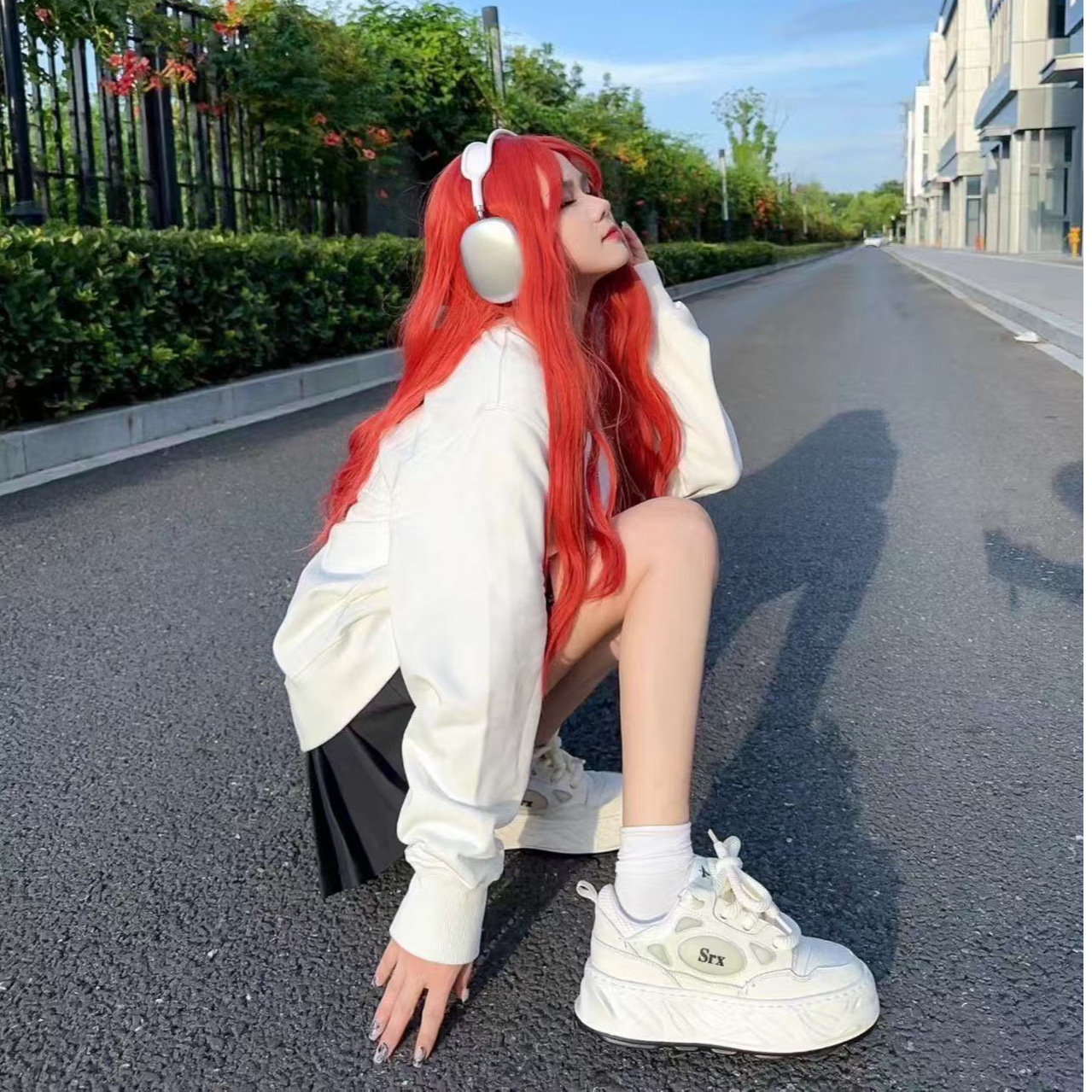 春秋季男女同款情侣背标老花圆领复古运动时尚卫衣 1