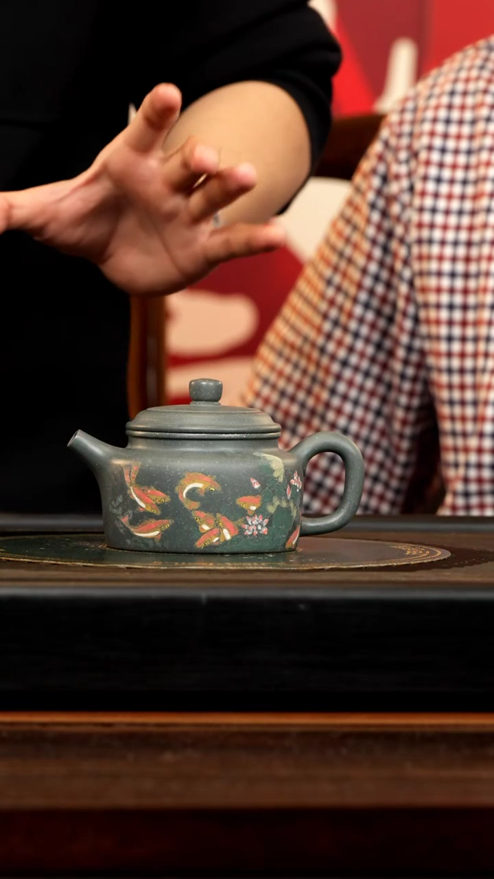 【闪购商品】紫砂茶壶YJB 绿泥 德钟 300cc