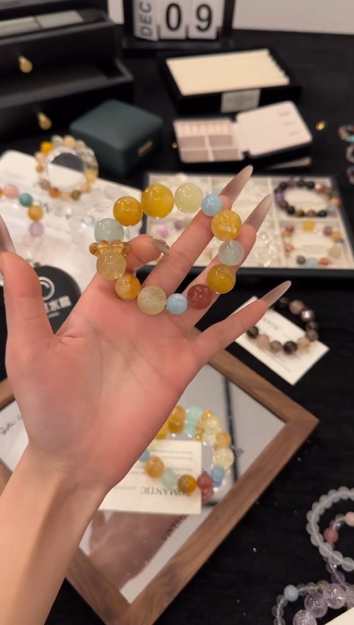 未镶嵌手链水晶芒果啵啵x3163