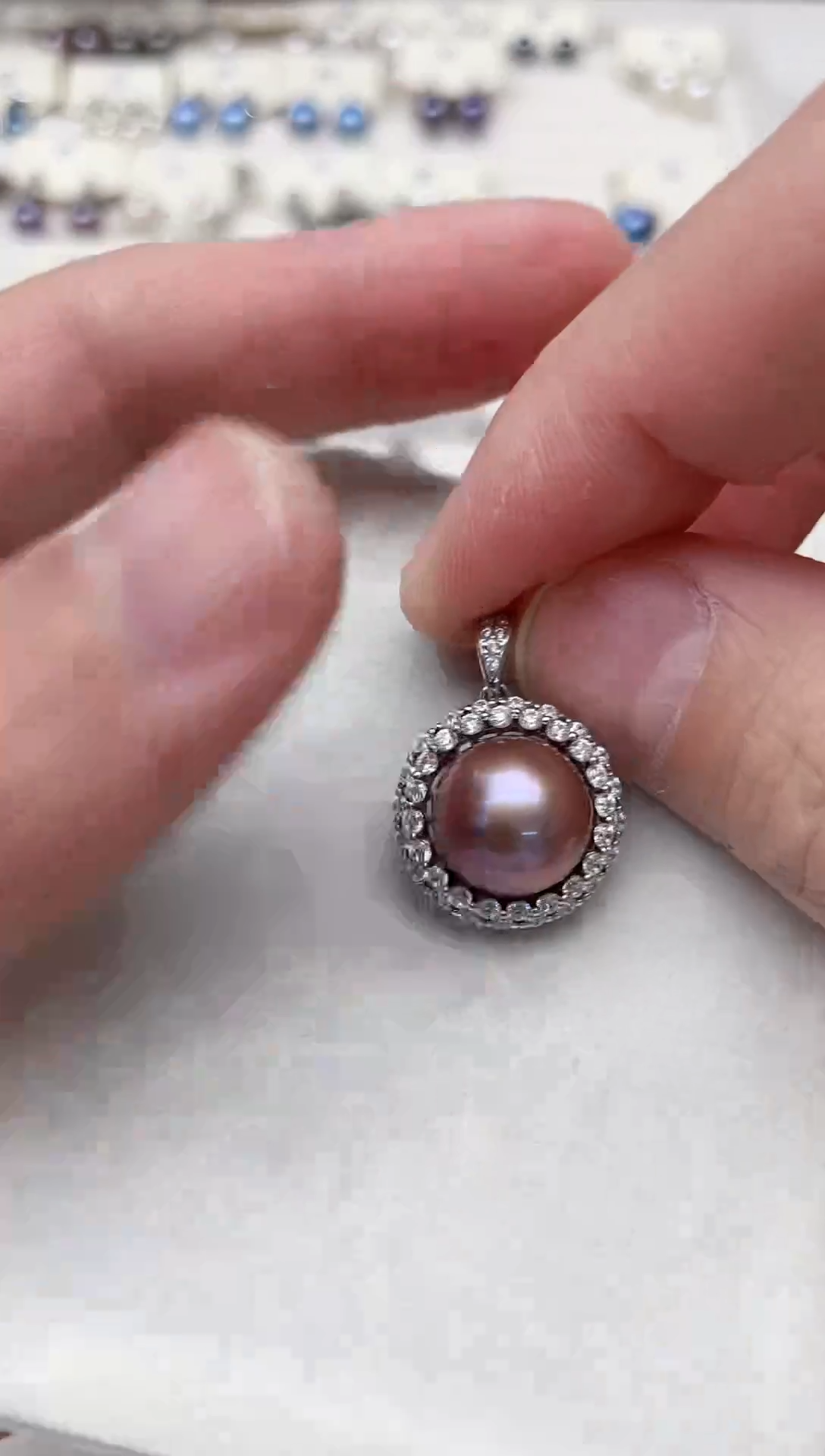 【闪购商品】淡水珍珠吊坠(不含链)银S925镶嵌吊坠