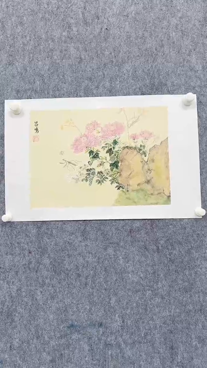 国画吴昌鸣2平尺国画作品