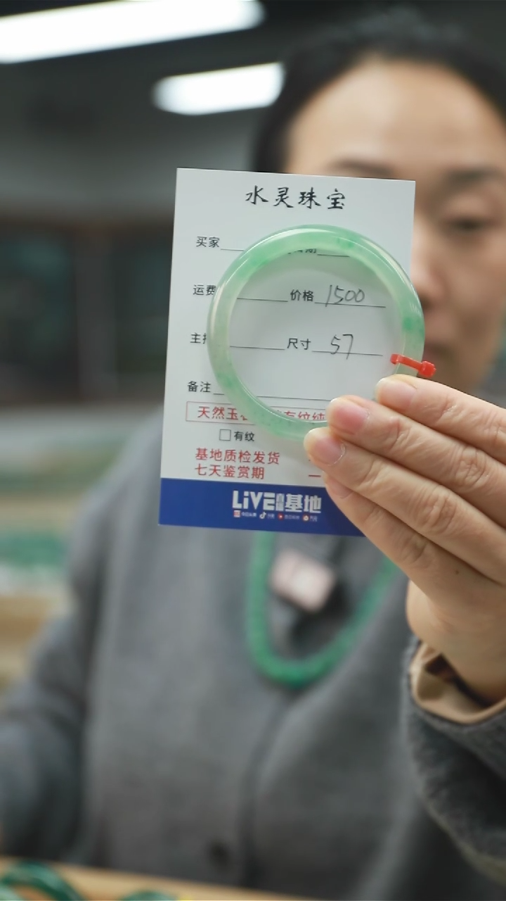 【闪购商品】石英质玉手镯未镶嵌天然独龙玉手镯圈口57
