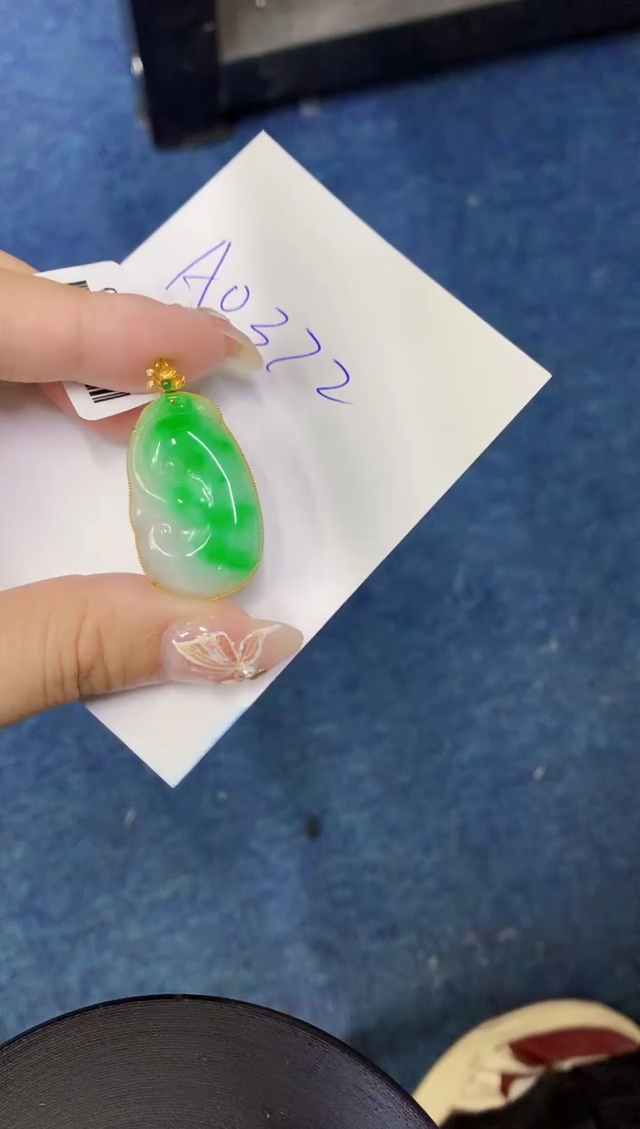 【闪购商品】翡翠颈饰18K金镶嵌000000000000