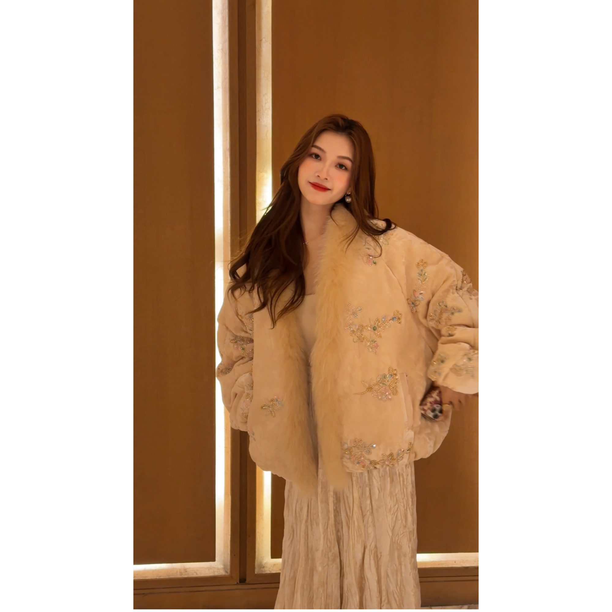 冬暖金枝/新中式国风女装精美重工刺绣外套2025d398小源-大女王仓