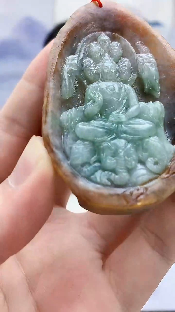 定制翡翠未镶嵌4812bb-毛货挂件61
