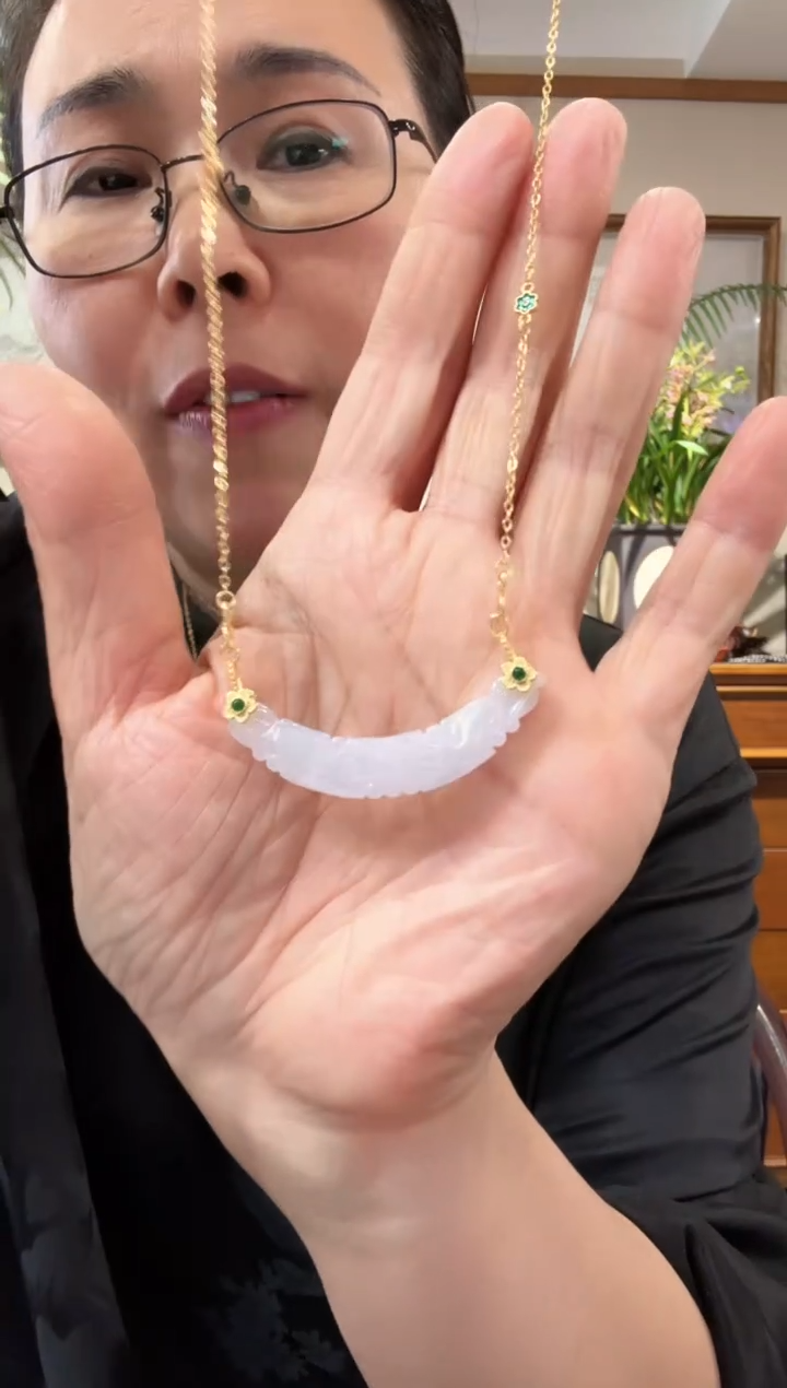 【闪购商品】翡翠未镶嵌颈饰国风