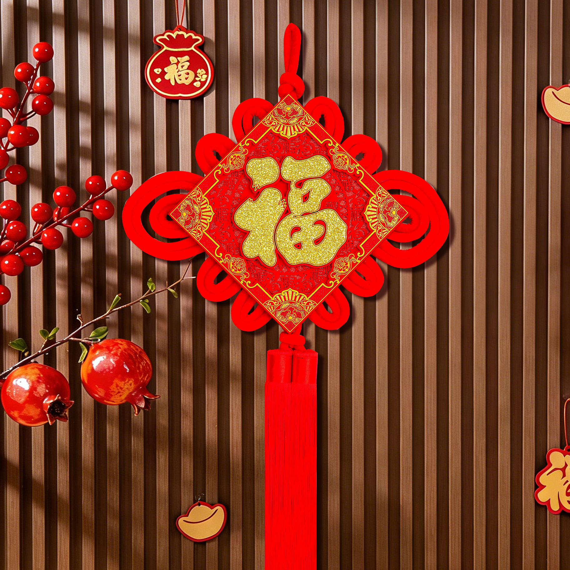 （直播专属）2026新春马年大号绒布中国结