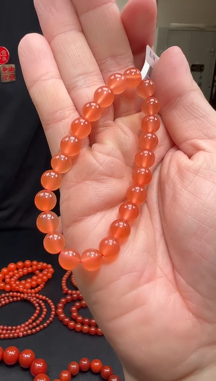 【闪购商品】南红玛瑙手链未镶嵌天然南红8mm/yz01602多样性发货