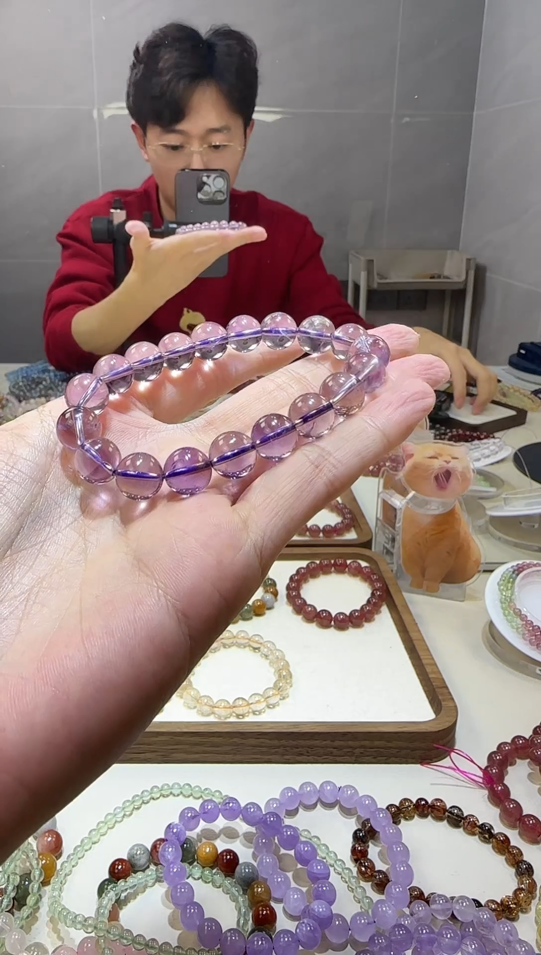 【闪购商品】水晶手链未镶嵌巴西紫水晶10