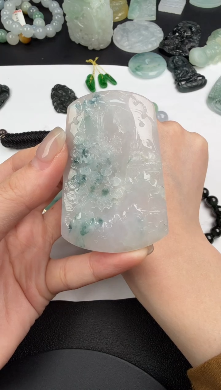 吊坠(不含链)未镶嵌翡翠翡翠饰品-204