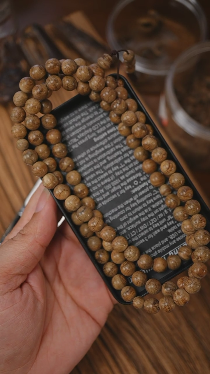 【闪购商品】沉香手串文莱绿底留疤老料沉香0.9/35克