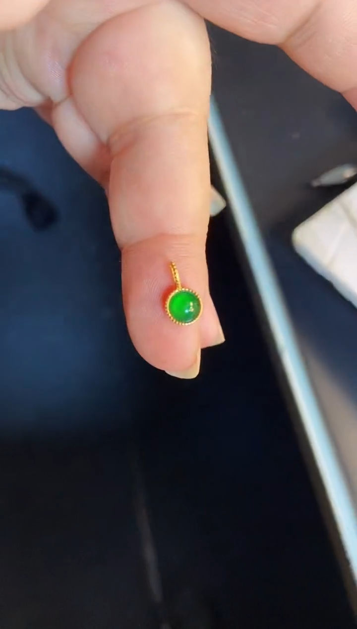 吊坠(不含链)银S925镶嵌翡翠1