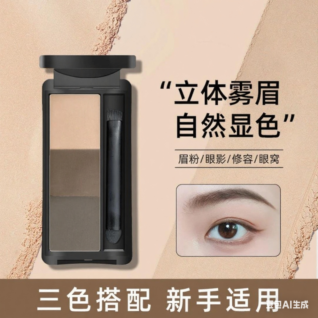 BH三色塑形眉粉 新手适用