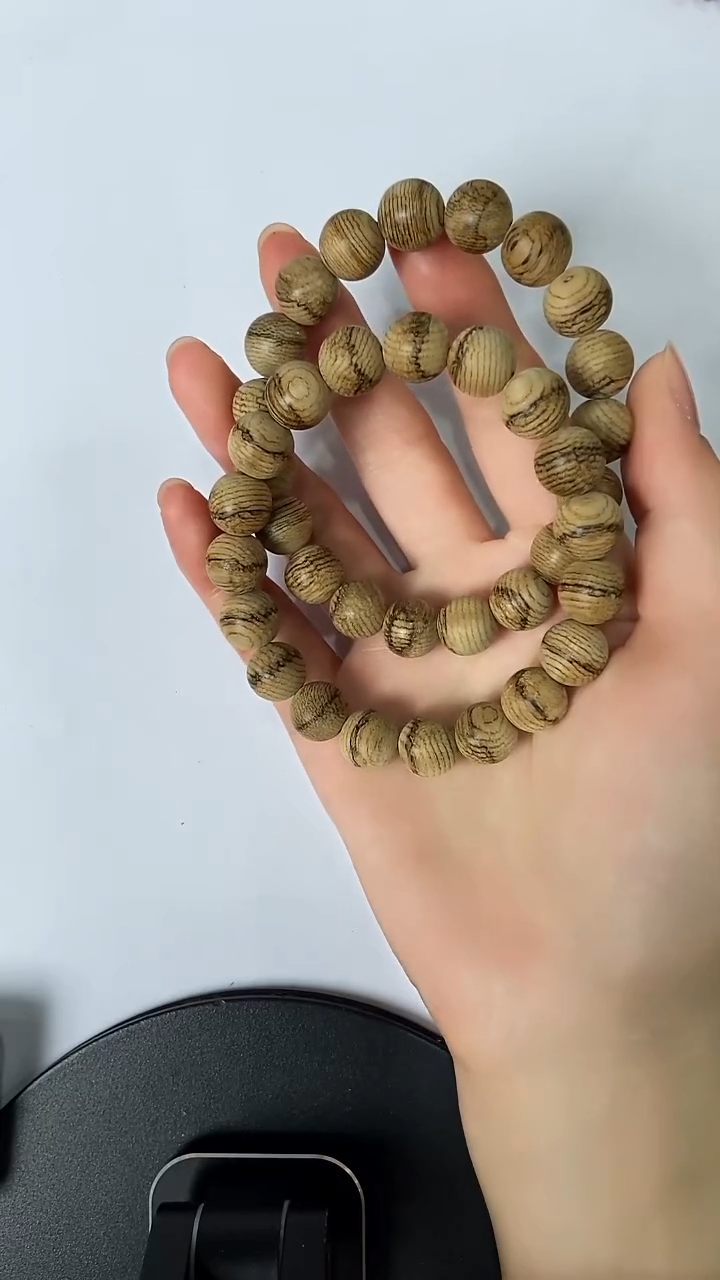 沉香手串【紫瑶】ZY5423文莱沉香单圈手串多样性发一