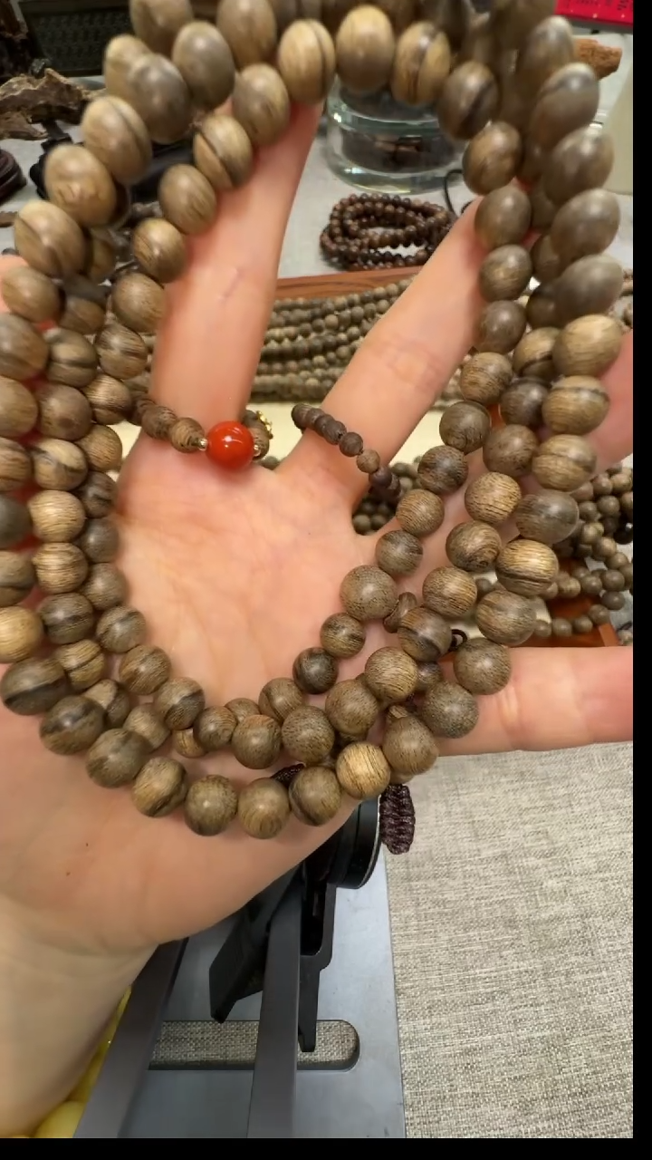 【闪购商品】沉香手串坤甸黑棋楠种7mm+念珠