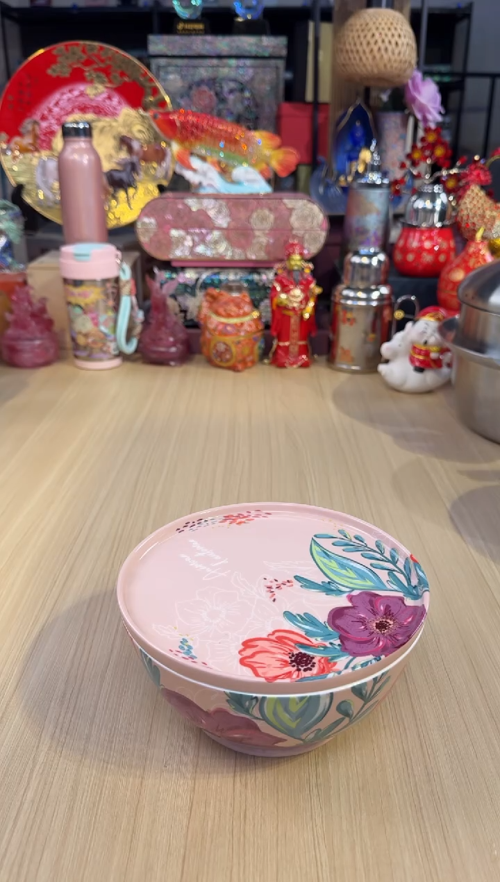 174寻梦带盖面碗-粉色