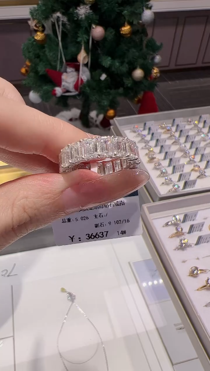 【闪购商品】实验室培育钻石18K金镶嵌@@00013910