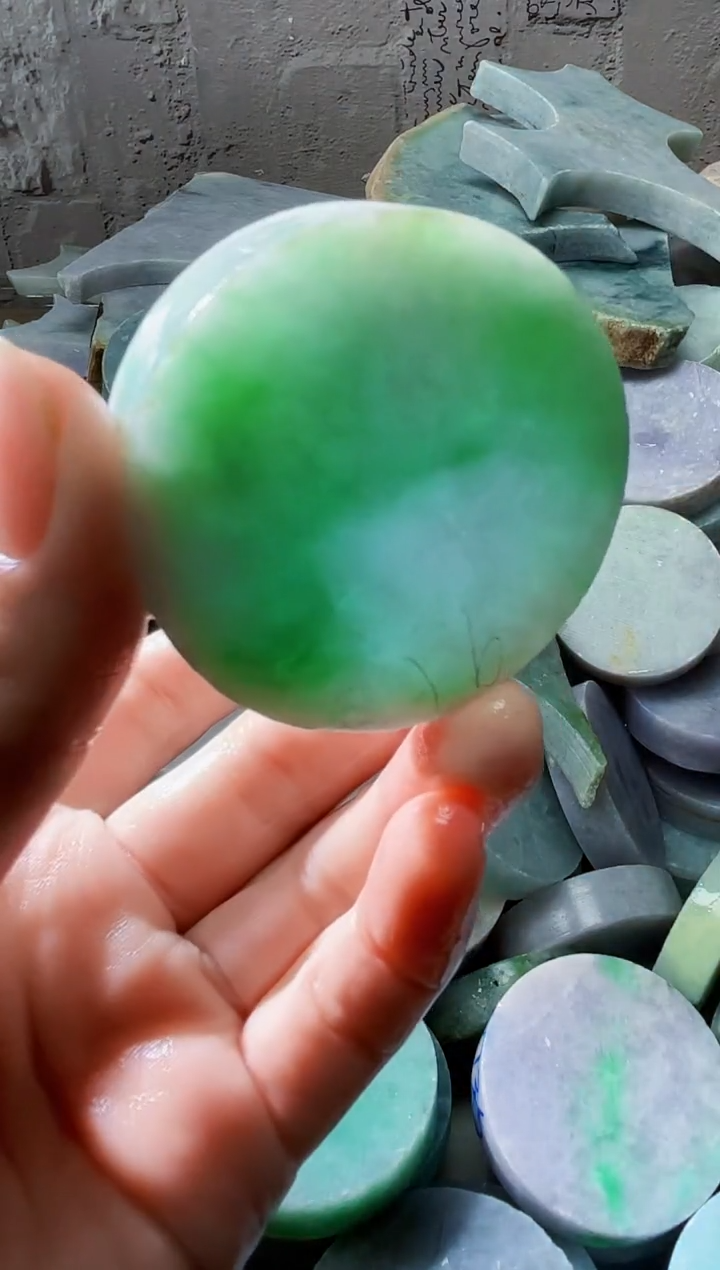 裸石翡翠天然翡翠A货古 南 315