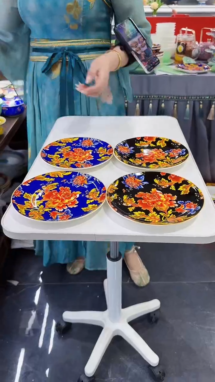 瓷片7英寸骨碟戴安娜4个景德镇陶瓷