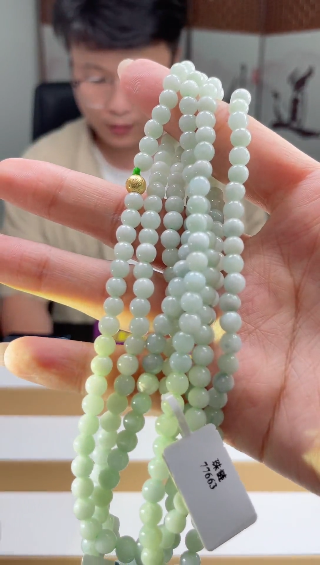 翡翠未镶嵌颈饰多样性发其一珠链