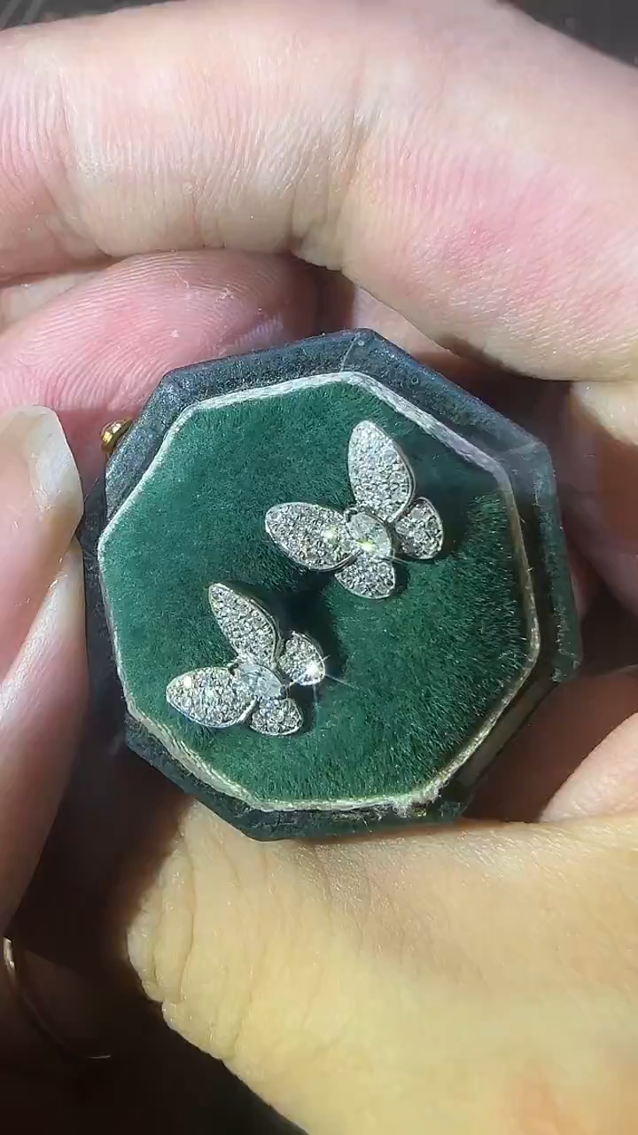 18K金镶嵌耳饰钻石1ssxsx