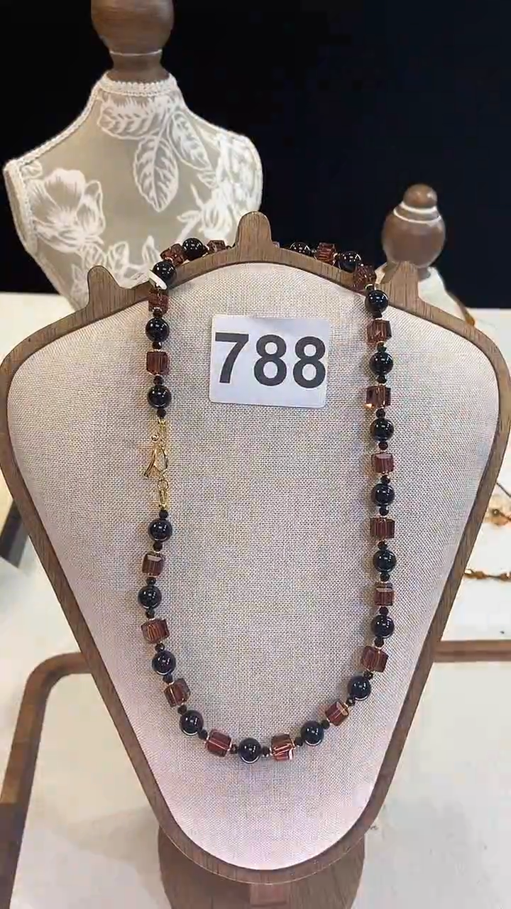 项链钛钢淡水珍珠788