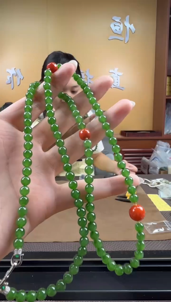 颈饰未镶嵌和田玉项链5-6m