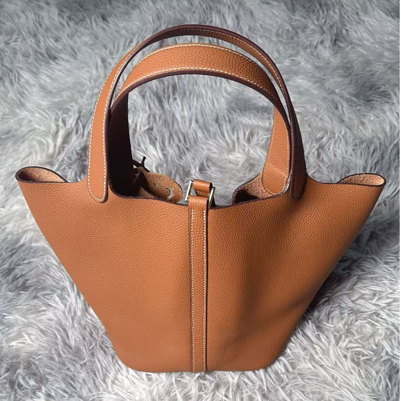 新款手工菜时尚新款百搭女包棕色