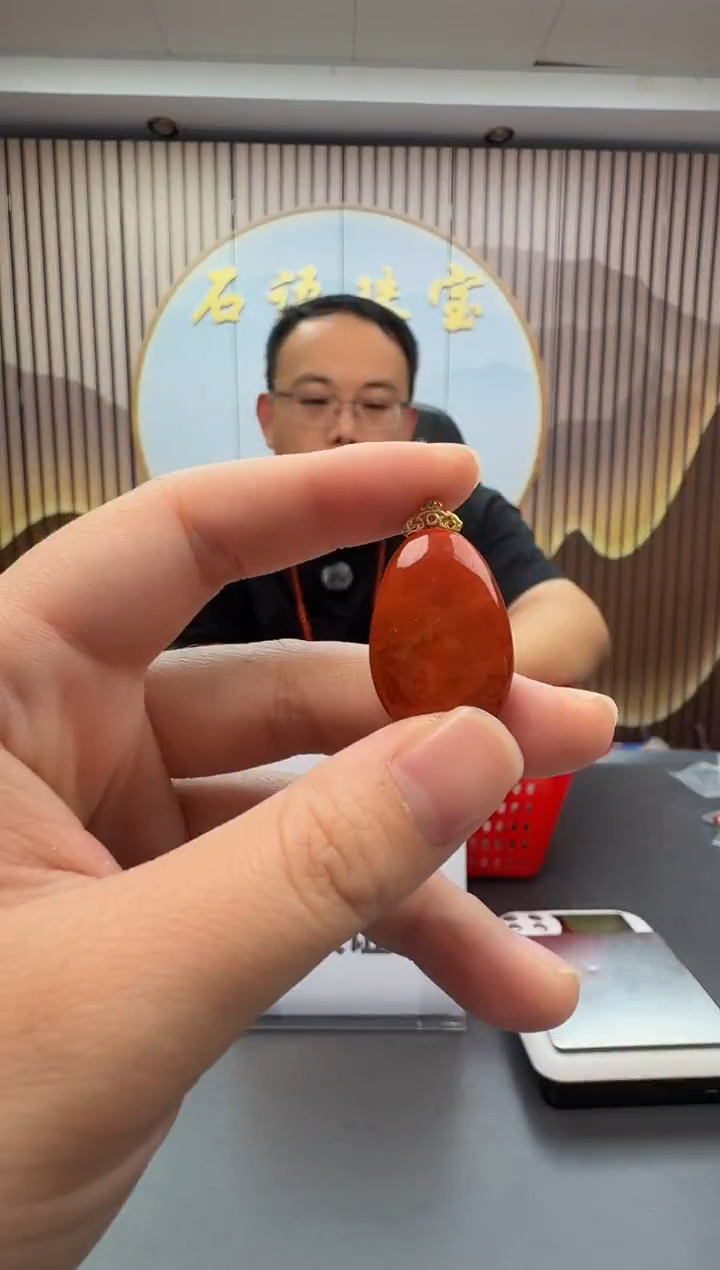 银S925镶嵌配饰南红玛瑙046ZB1219产品一个