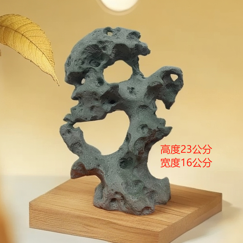 太湖石创意陶瓷复古精美狮子茶桌摆件装饰品茶宠摆件石头家居摆件