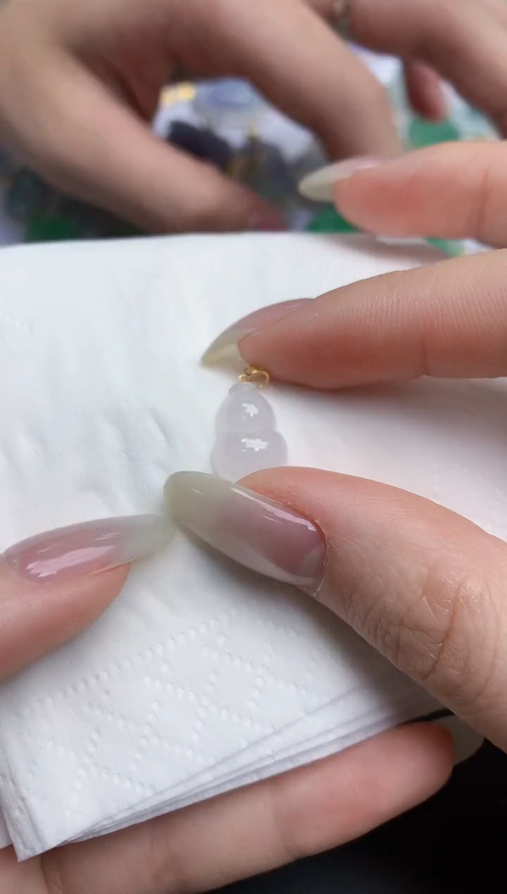 【闪购商品】翡翠颈饰18K金镶嵌天然缅甸翡翠A货