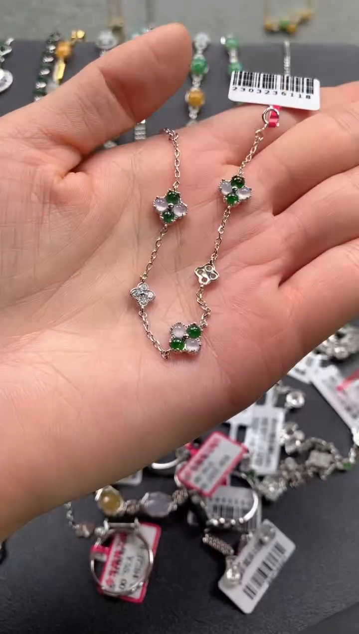 【闪购商品】翡翠戒指银S925镶嵌22222     6