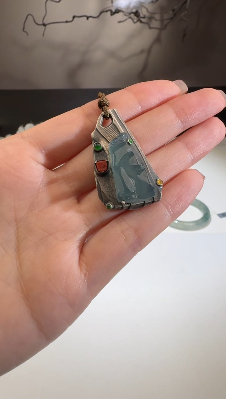 【闪购商品】翡翠颈饰银S925镶嵌【舒雅】