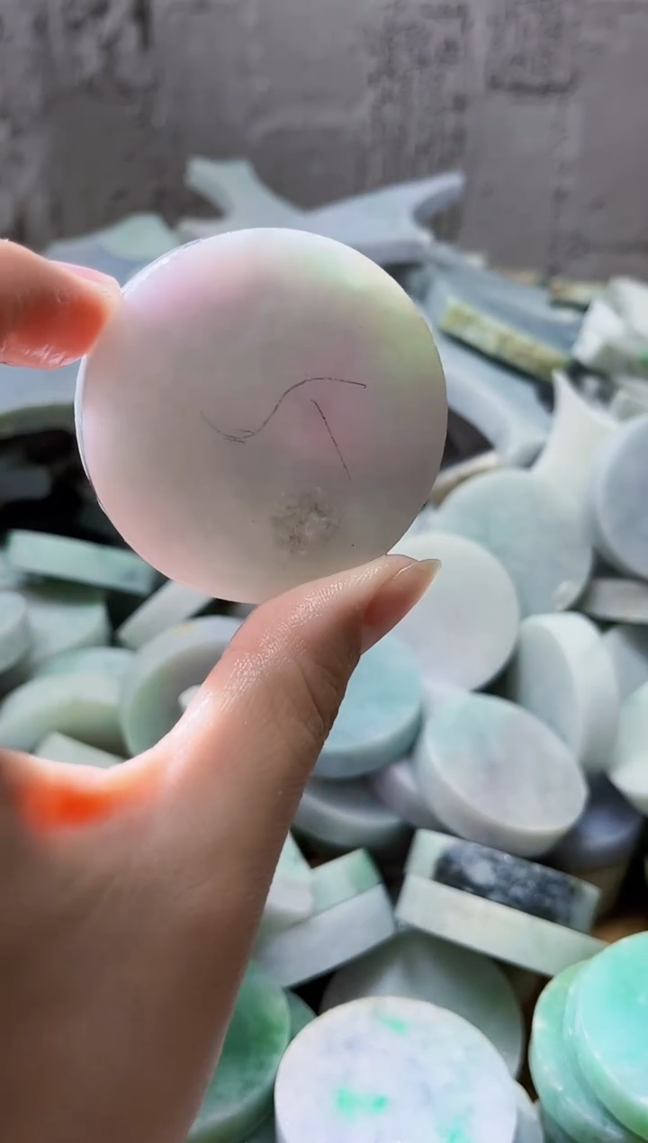 裸石翡翠天然翡翠A货玉 南 972