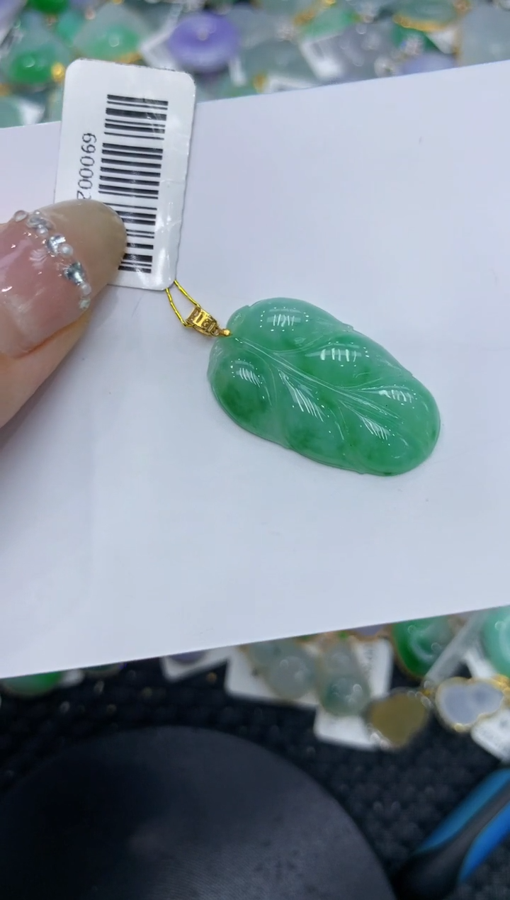 【闪购商品】翡翠颈饰18K金镶嵌222222222