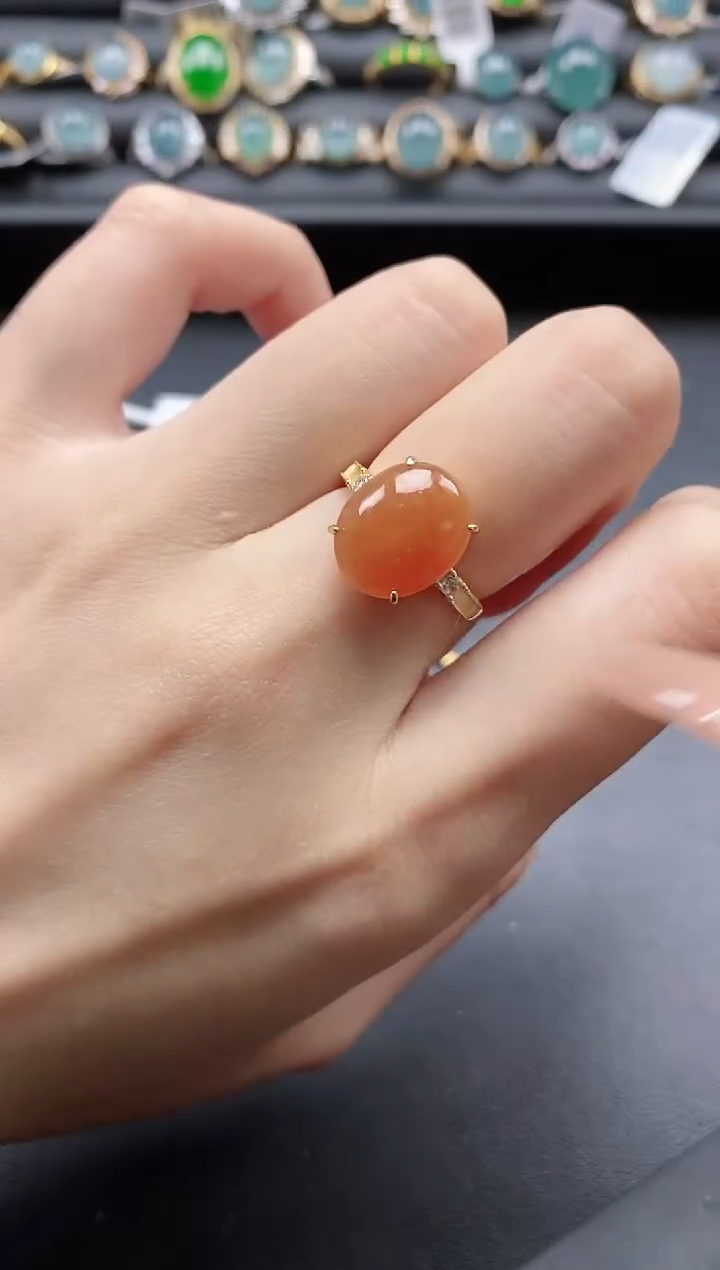 【闪购商品】翡翠戒指银S925镶嵌1111