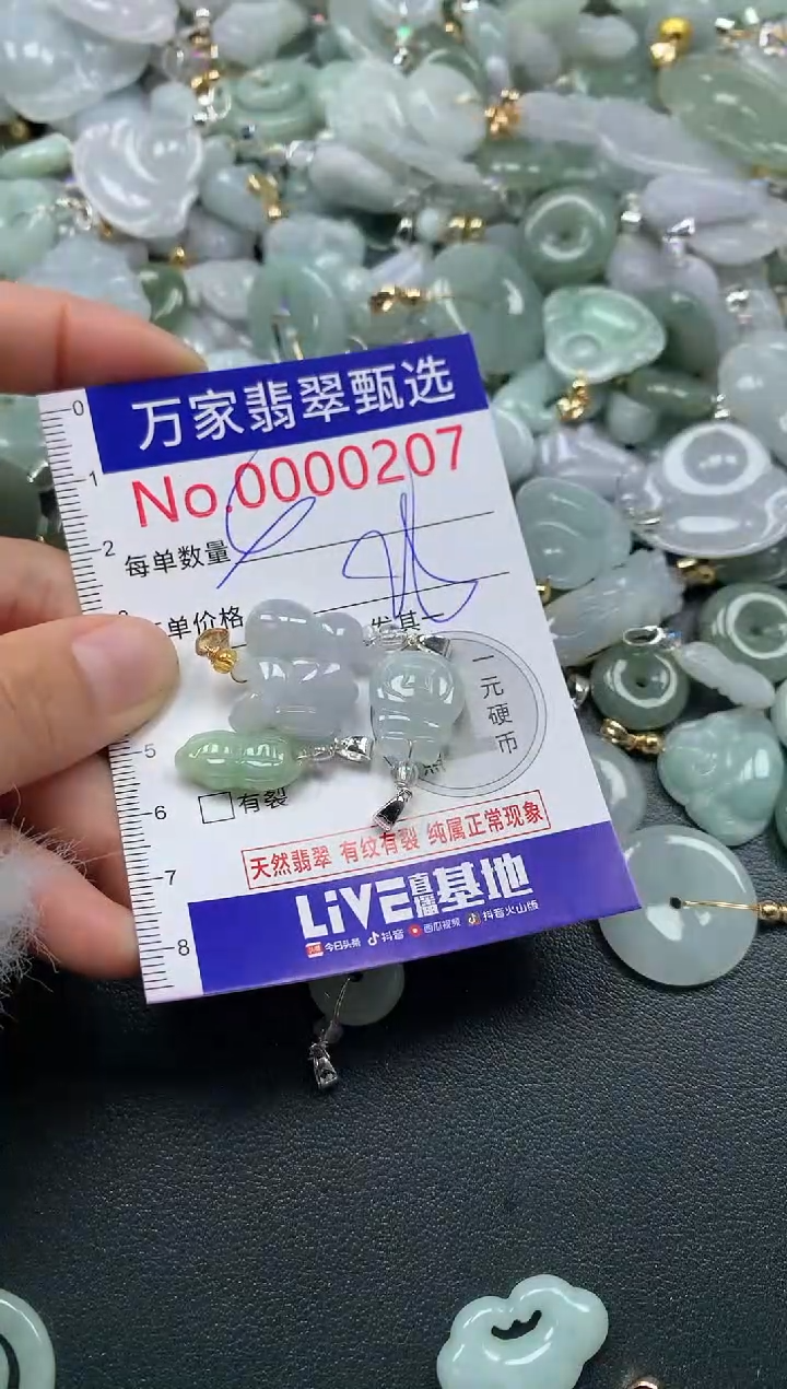 吊坠(不含链)未镶嵌翡翠0207