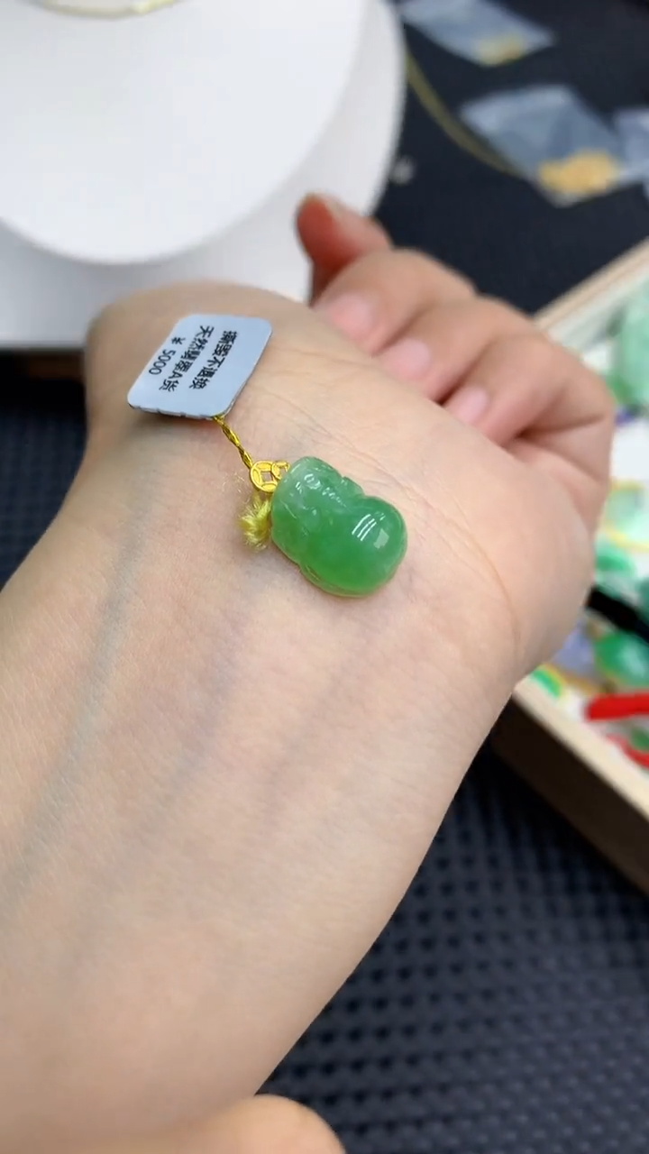 【闪购商品】翡翠颈饰18K金镶嵌            8