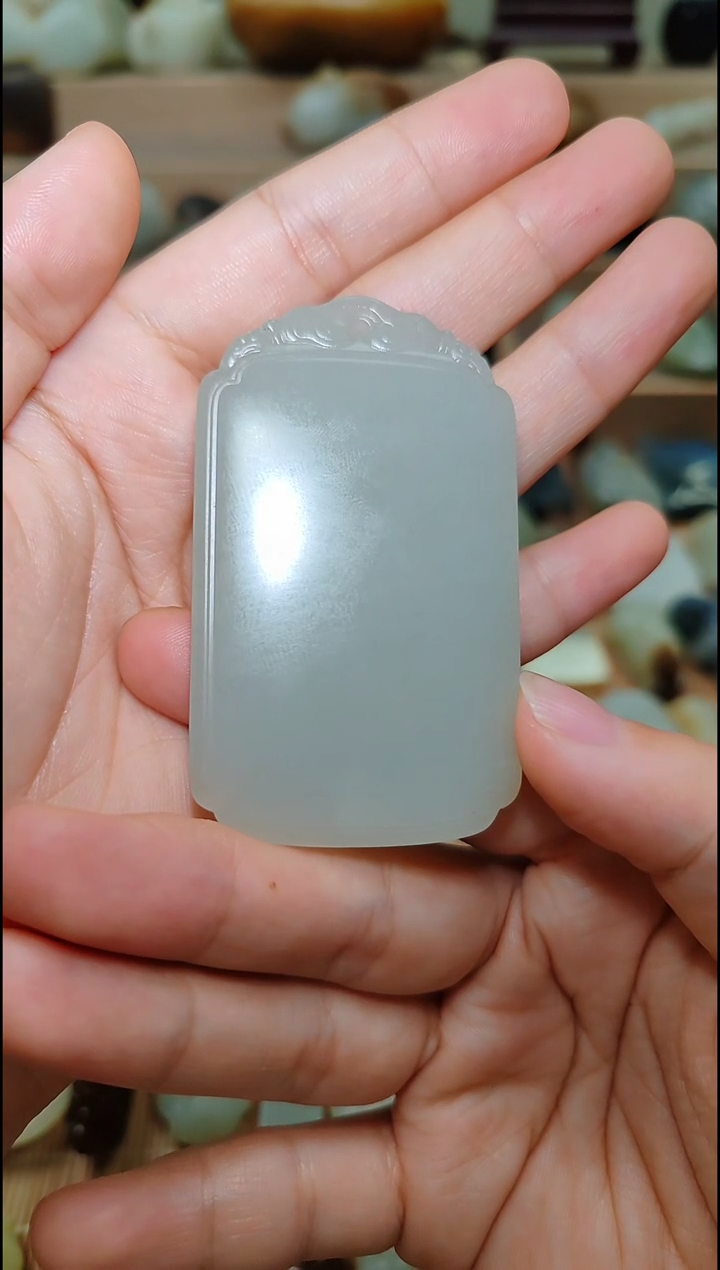 【闪购商品】和田玉挂件未镶嵌新疆和田玉平安牌挂件