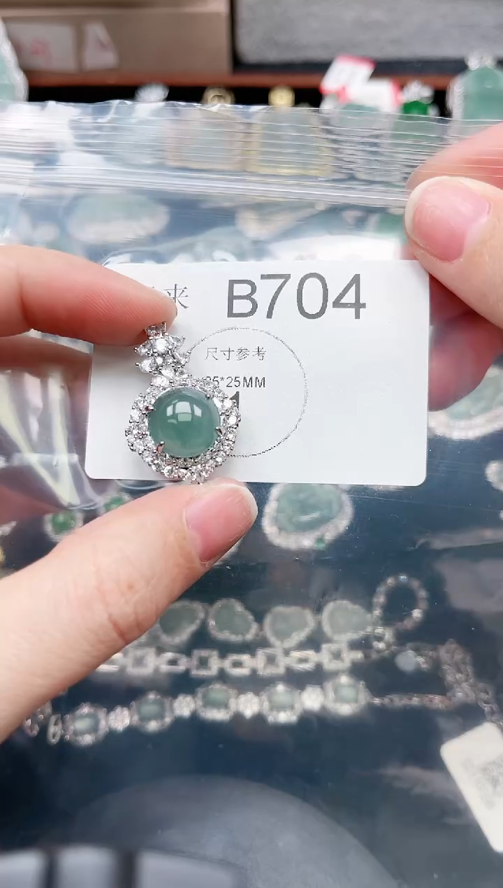 【闪购商品】翡翠颈饰未镶嵌704赠皮绳