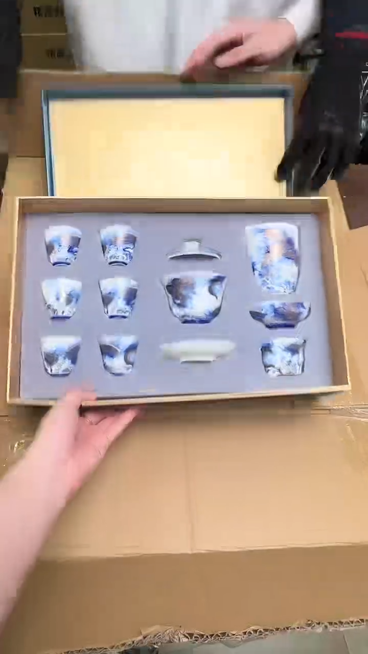 瓷片小强茶具套装